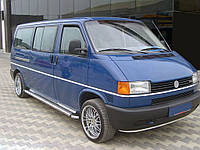 Боковые пороги KB002 d60мм (2 шт, нерж) для Volkswagen T4 Caravelle/Multivan