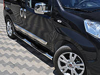 Боковые трубы (2 шт, нерж) для Peugeot Bipper 2008-2024 гг