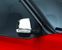 Накладки на зеркала (2 шт, нерж) OmsaLine - Итальянская нержавейка для Opel Combo 2012-2018 гг