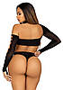 Боди Leg Avenue Seamless thong back bodysuit Black One Size, фото 2