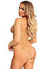 Боди Leg Avenue Crystalized fishnet bodysuit Nude One Size, фото 2