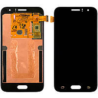 Дисплей (екран) Samsung Galaxy J1 2016 J120H з тачскріном (чорний OLED)