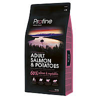 Сухой корм для взрослых собак всех пород Profine Adult Salmon 15 кг (лосось) p