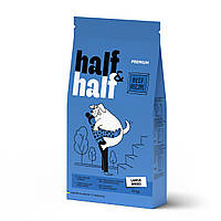 Сухой корм Half&Half для взрослых собак больших пород, с говядиной, 12 кг p