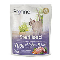 Сухий корм Profine Sterilised для стерилізованих котів, з куркою та рисом, 300 г p