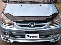 Дефлектор капота 2006-2024 (EuroCap) для Hyundai Getz
