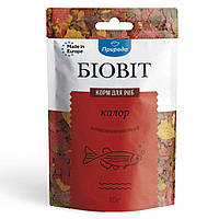 Сухий корм для акваріумних риб Природа в пластівцях Біовіт Колор 10 г (для всіх акваріумних риб) p