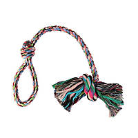 Игрушка для собак Trixie Канат плетёный с узлом 70 см (текстиль, цвета в ассортименте) p