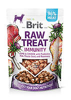 Лакомство для собак Brit Raw Treat freeze-dried Immunity для иммунитета, ягненок и курица, 40 г p
