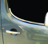 Окантовка окон (2 шт., нерж) Carmos - Турецкая сталь для Peugeot Partner Tepee 2008-2018 гг