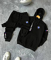 Спортивний костюм на зиму чоловічий BMW Motorsport Комплект худі + штани KZ-9455