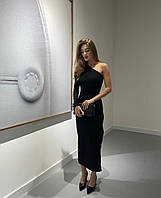 Платье женское креп-дайвинг с разрезом на ножке 44-46 "SABOTAGE" недорого от прямого поставщика