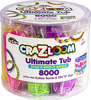 Набор резинок Cra-Z-Art Cra-Z-Loom Ultimate Tub 8000 резинок без латекса для плетения браслетов (19185)