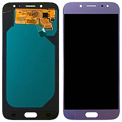 Дисплей (екран) Samsung Galaxy J7 2017 J730F з тачскріном (синій OLED Big LCD)