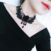 Кружевной чокер на шею Черный Necklace 12