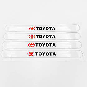 Захист на ручку дверей/ наклейки TOYOTA (Тойота)- Комплект 4 шт