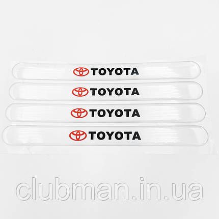 Захист на ручку дверей/ наклейки TOYOTA (Тойота)- Комплект 4 шт, фото 1