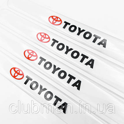 Захист на ручку дверей/ наклейки TOYOTA (Тойота)- Комплект 4 шт, фото 3
