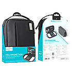 Сумка-органайзер Hoco GM106 для кабелів і мобільних аксесуарів. Дорожній органайзер, фото 10