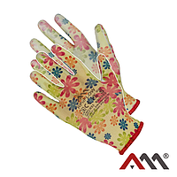 Рукавички садові нейлонові ArtMaster RPuFlow з поліуретановим покриттям (розмір M)