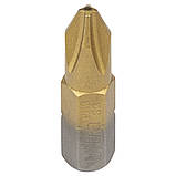 Біти PH2×25мм 1⁄4" 10 шт S2 TIN (блістер) ULTRA (4014152), фото 2