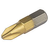 Біти PH2×25мм 1⁄4" 10 шт S2 TIN (блістер) ULTRA (4014152), фото 5
