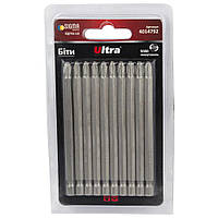 Біти PH2×100 мм 1⁄4" 10 шт S2 (блістер) ULTRA (4014792)