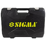 Набір насадок торцевих і біти 1/4", 3/8", 1/2" 216 шт CrV SIGMA (6003841), фото 6