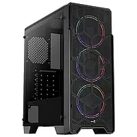 Корпус AeroCool Ore Saturn FRGB-G-BK-v1 Black без БП (ACCM-PV21033.11)