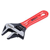 Ключ розвідний з тонкими губками укорочений 120 мм, 0-24 мм CrV ULTRA (4100212), фото 2