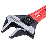 Ключ розвідний з тонкими губками укорочений 120 мм, 0-24 мм CrV ULTRA (4100212), фото 3