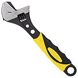 Ключ розвідний з переставною губкою 200 мм, 0-30 мм CrV (TPR) SIGMA (4100921), фото 4