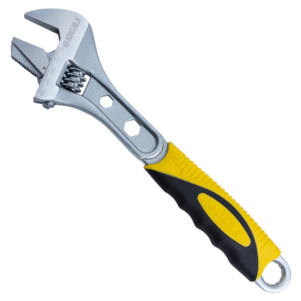 Ключ розвідний з переставною губкою 300 мм, 0-41 мм CrV (TPR) SIGMA (4100941), фото 1