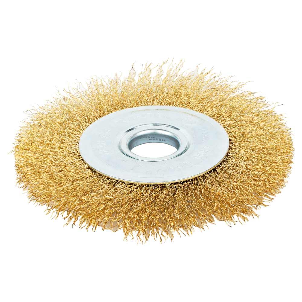 Щітка дротяна дископодібна Ø125мм Ø22.2 мм (латанована) GRAD (9031125), фото 1