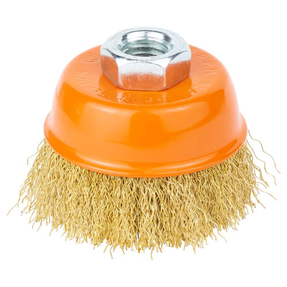 Щітка дротяна чашоподібна Ø65 мм М14 × 2 мм (латанована) GRAD (9033065), фото 1
