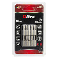 Біти HEX 4×25мм 1⁄4" 10 шт S2 (блістер) ULTRA (4014992)