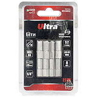 Біти HEX 8×25мм 1⁄4" 8 шт S2 (блістер) ULTRA (4015032)