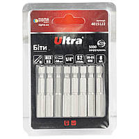 Біти HEX 8×50 мм 1⁄4" 8 шт S2 (блістер) ULTRA (4015122)