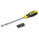 Викрутка з гнучким валом + біти 6 шт. CrV Mega SIGMA (4009721), фото 2