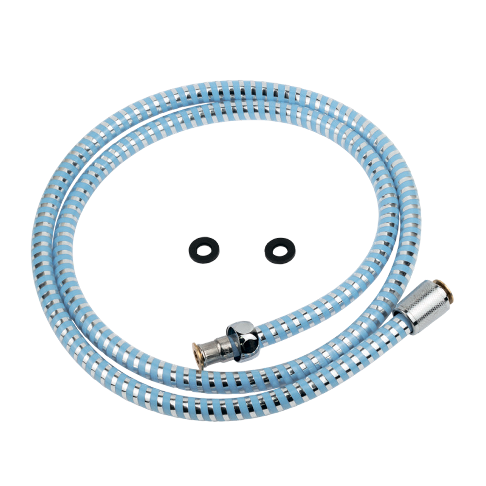 Шланг для душу 1⁄2" PVC 2-шаровий синій 150 см TAU XB-1483 (9891671)