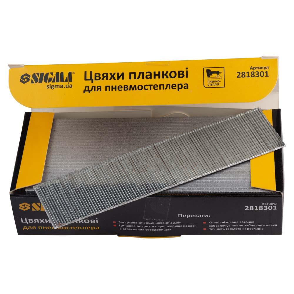 Цвяхи планкові 30×1.25×1мм для пневмостеплери (5000шт) SIGMA (2818301), фото 1