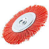 Щітка дротяна дископодібна Ø100 мм хвостовик Ø 6 мм (нейлонова) SIGMA (9013301), фото 2