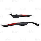 Крила для велосипеда з червоними вставками 24" / 26", фото 4