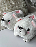 Домашні капці іграшки кігурумі песики білі, фото 3