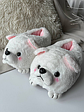 Домашні капці іграшки кігурумі песики білі, фото 4