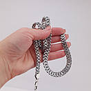 Срібна цепочка Фараон / Трактор. Ланцюг на шею срібло товстий широкий 10 мм 50 см, фото 3