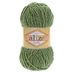 Пряжа Alize Softy, Алізе Софті № 485, оливковий