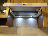 Витяжка телескопічна Потужність 1450 m3 Сенсорне керування, біле скло. вбудована Luxor Elite F60 WH, фото 6