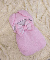 Конверт спальник Тедді для новонароджених дівчаток, рожевий