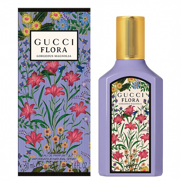 Парфумована вода Gucci Flora Gorgeous Magnolia для жінок — edp 50 ml, фото 1